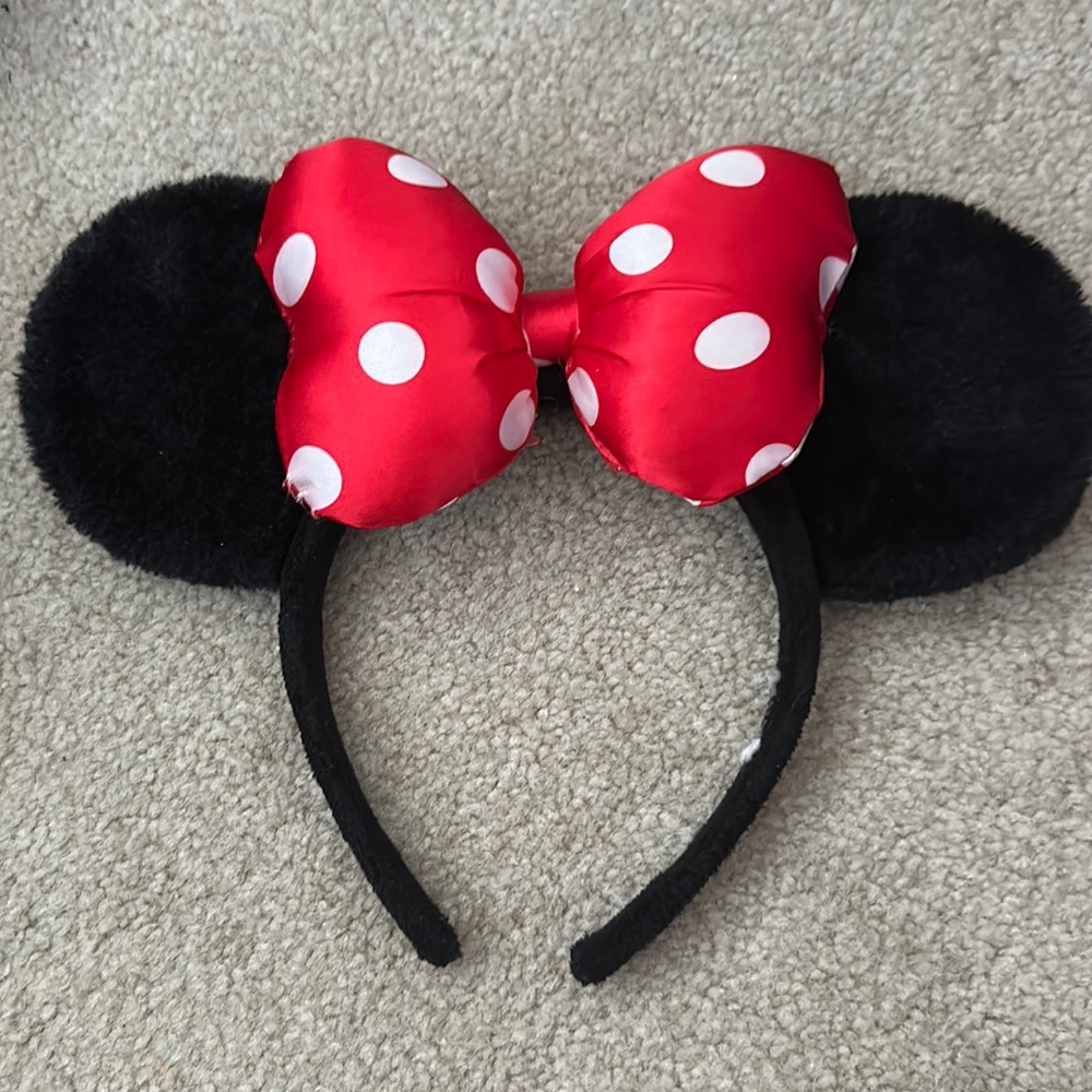 Red White Polka Dot Disney Ears